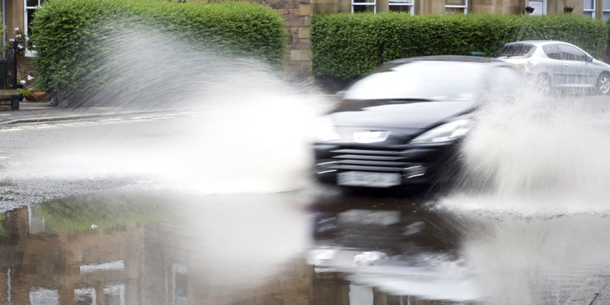 What is aquaplaning and what should I do if it happens?